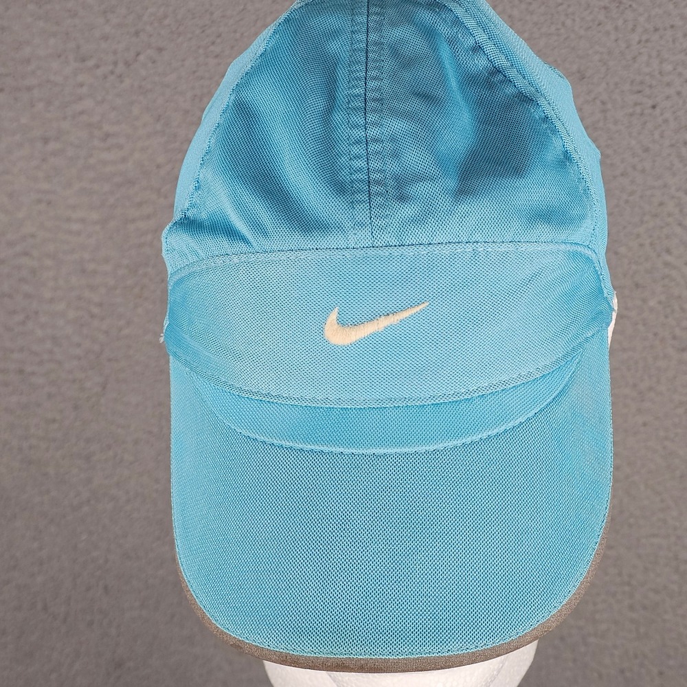 Nike Featherlight Tailwind Cap Hat Light Blue 7 Panel Y2K Womens Running